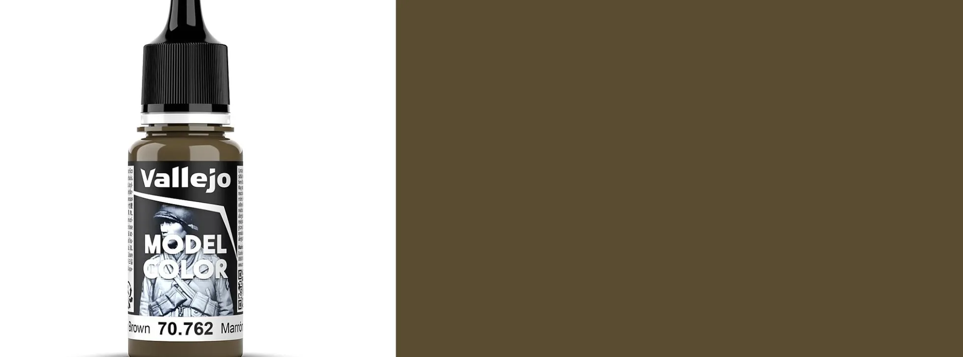 VALLEJO 70.762 Model Color Graubraun | Inhalt 18 ml | Streichfarbe