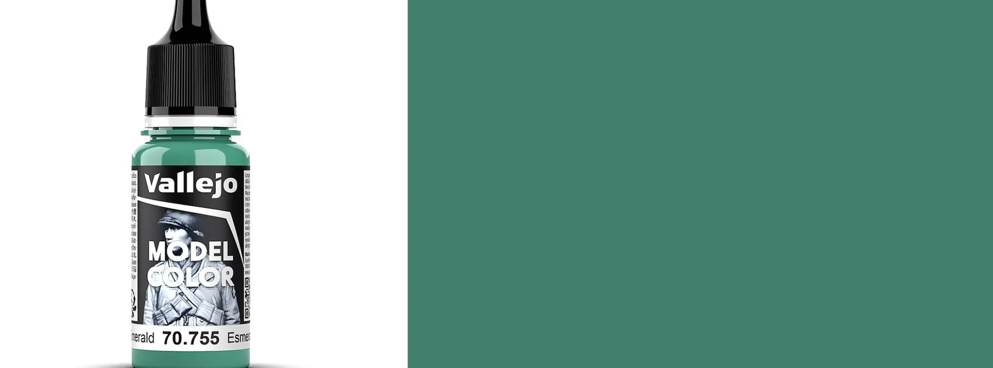 VALLEJO 70.755 Model Color Heller Smaragd | Inhalt 18 ml | Streichfarbe