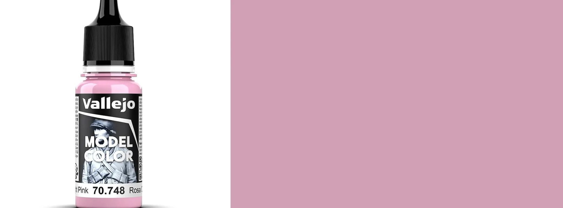 VALLEJO 70.748 Model Color Hellrosa | Inhalt 18 ml | Streichfarbe