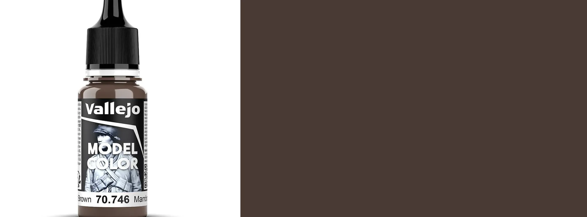 VALLEJO 70.746 Model Color Kastanienbraun | Inhalt 18 ml | Streichfarbe