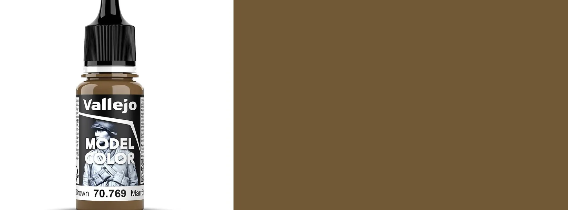 VALLEJO 70.769 Model Color Senfbraun | Inhalt 18 ml | Streichfarbe