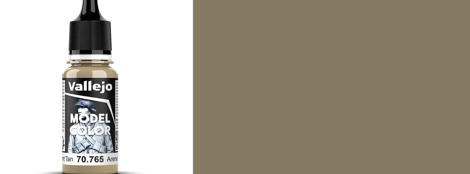 VALLEJO 70.765 Model Color Wüstenbräune | Inhalt 18 ml | Streichfarbe