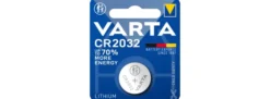 VARTA 06032 Knopfzelle Typ CR2032 3 V | 230 mAh | Lithium | 1 Stück