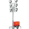 Viessmann 1344 Feuerwehr Leuchtgiraffe auf Anhänger Spur H0