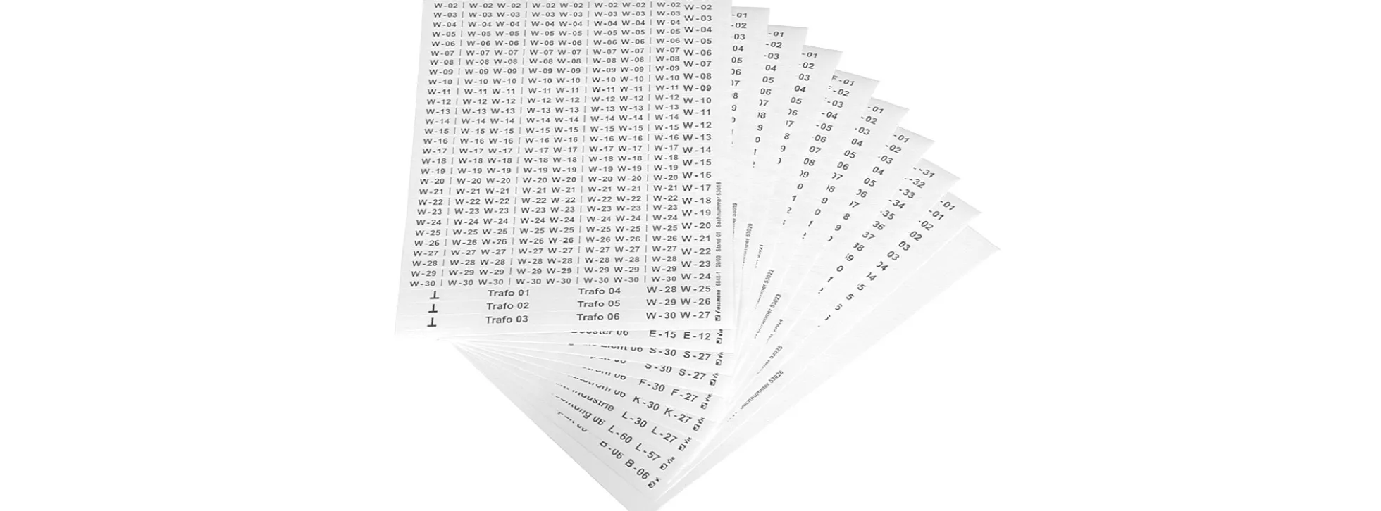 Viessmann 6848 Kabel-Beschriftungssatz | 1590 selbstklebende Etiketten