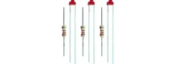 Viessmann 3553 LED rot mit Vorwiderstand | 1,8 mm | 3 Stück