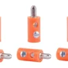 Viessmann 6875 Querlochstecker | 2,5 mm - alte Generation | Orange | 10 Stück