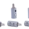 Viessmann 6876 Querlochstecker | 2,5 mm - alte Generation | Grau | 10 Stück