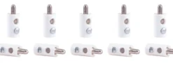 Viessmann 6878 Querlochstecker | 2,5 mm - alte Generation | Weiss | 10 Stück