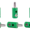 Viessmann 6872 Querlochstecker | 2,5 mm - alte Generation | Grün | 10 Stück