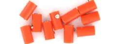 Viessmann 6884 Runde Muffen | 2,5 mm - alte Generation | Orange | 10 Stück