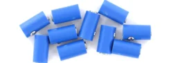 Viessmann 6883 Runde Muffen | 2,5 mm - alte Generation | Blau | 10 Stück