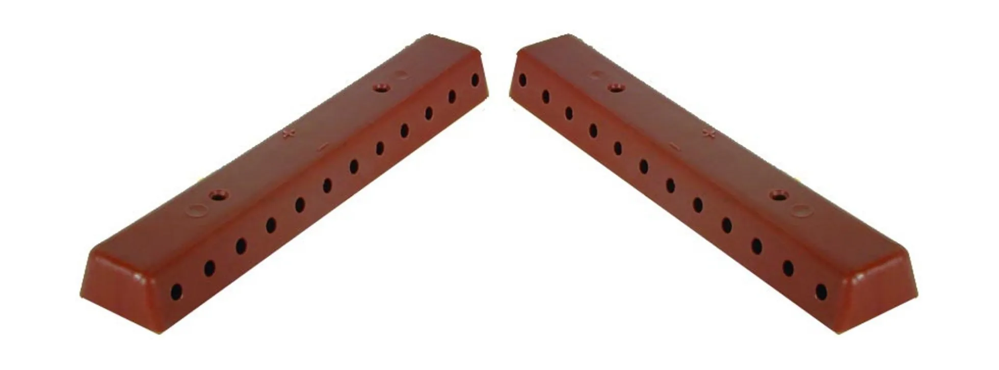 Viessmann 6843 Verteilerleiste für 2,5 mm Stecker | braun | 2 Stück | Elektrozubehör
