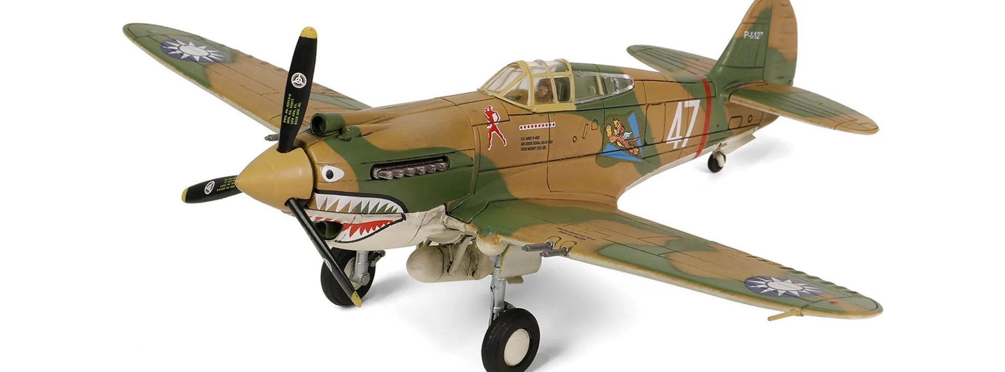 WALTERSONS FOV-812060C U.S. Curtiss P-40B HAWK 81A-2 | Flugzeugmodell 1:72
