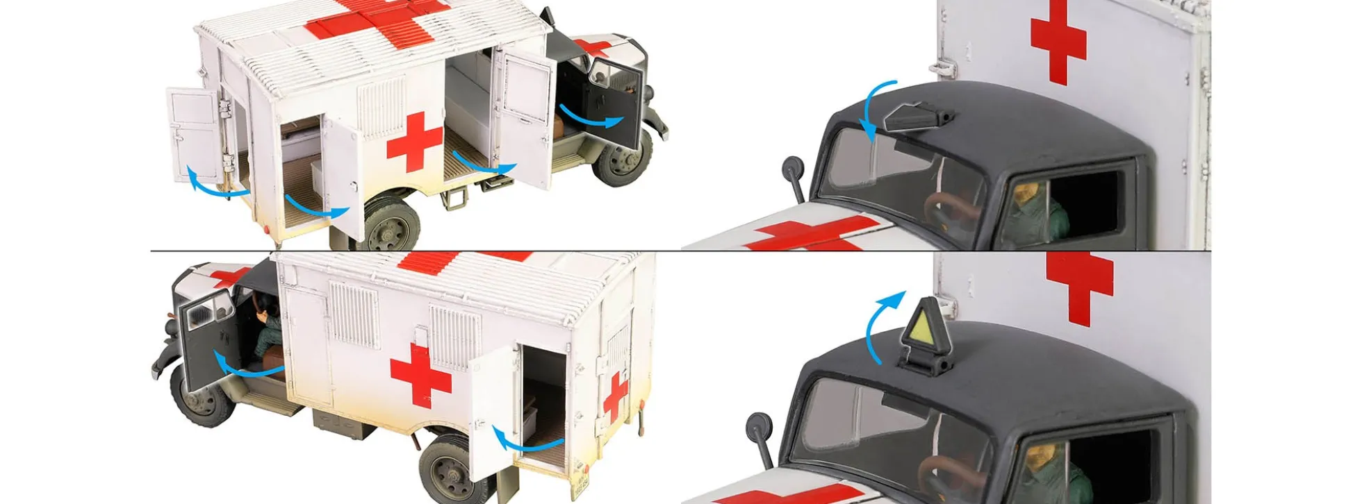 WALTERSONS 10062 Opel Blitz 6700 A-Typ Ambulanz | Blaulichtmodell 1:32