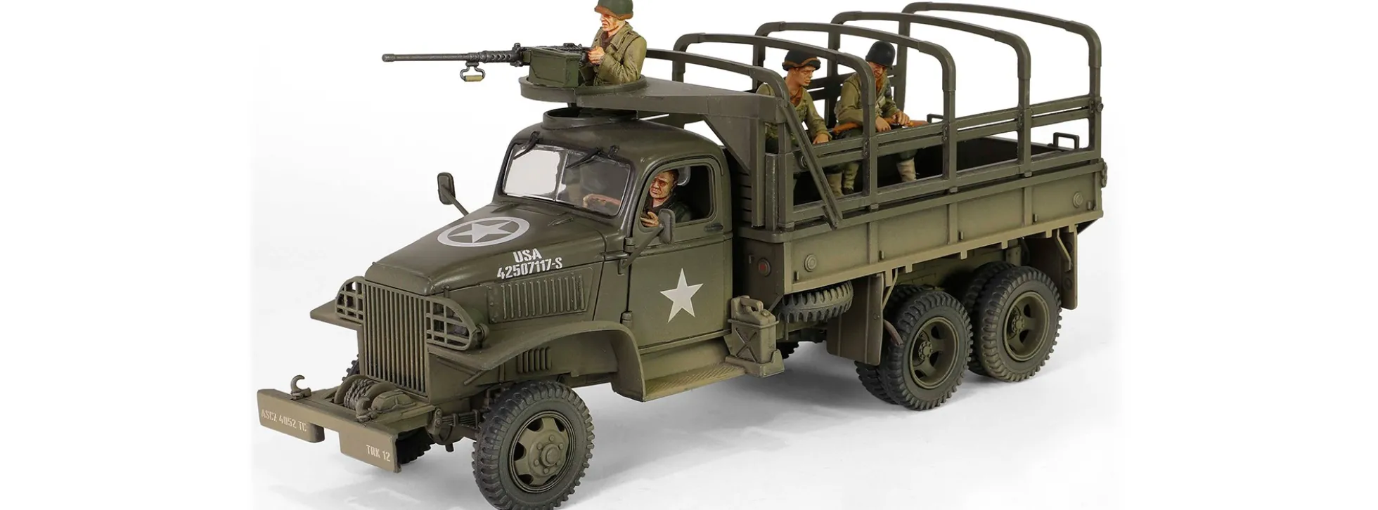 WALTERSONS 10064 US GMC CCKW 353B Cargo Truck Infanterie Division | Militärmodell 1:32