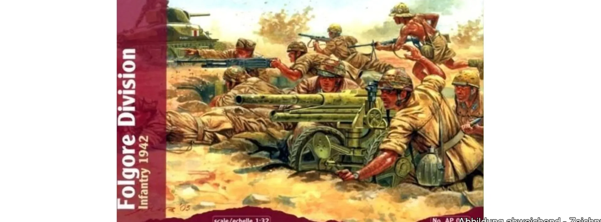 WATERLOO1815 AP012 Folgore Division Infanterie 1942 | Militär Bausatz 1:32