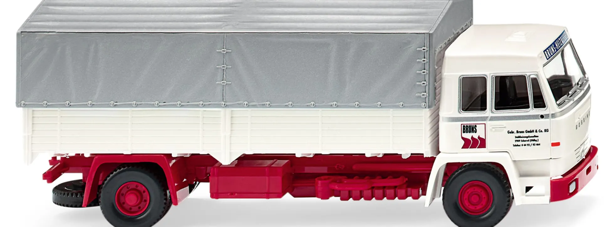 WIKING 084911 Büssing BS 16 L Pritschen-Lkw Bruns | LKW-Modell 1:87