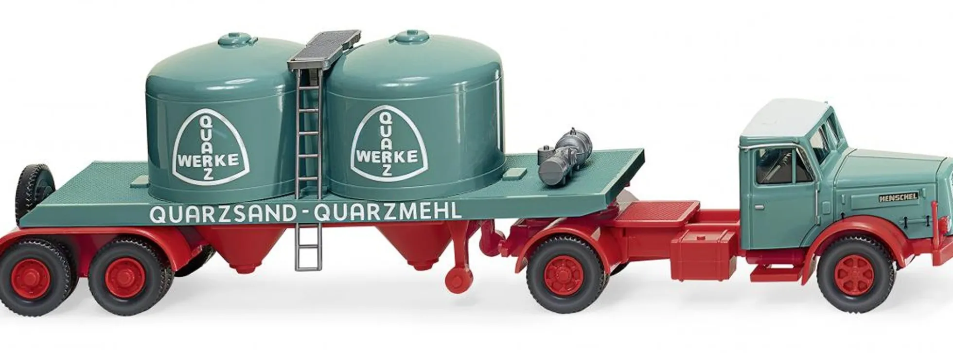 WIKING 053405 Chemikaliensattelzug Henschel Quarzwerke | LKW-Modell 1:87