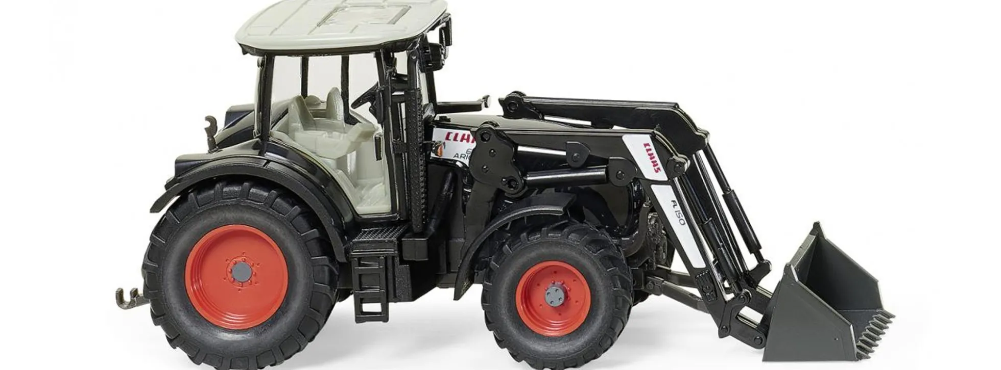 WIKING 036312 Claas Arion 640 mit Frontlader 150 - schwarz | Traktormodell 1:87