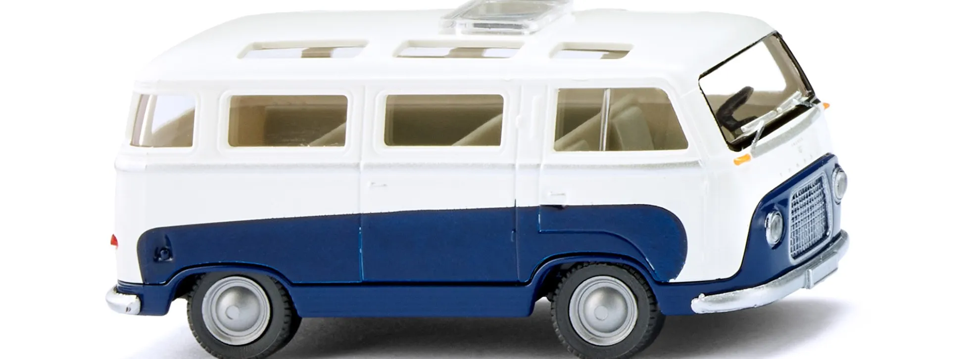 WIKING 028997 Ford FK 1000 Panoramabus saphirblau/weiß | Busmodell 1:87