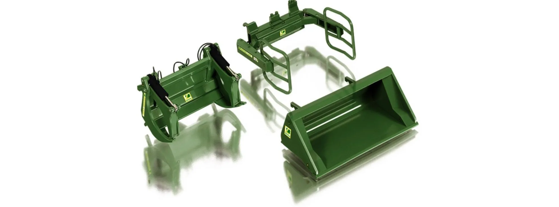 WIKING 077383 Frontlader Werkzeuge Set A Bressel u Lade, Modell-Zubehör 1:32