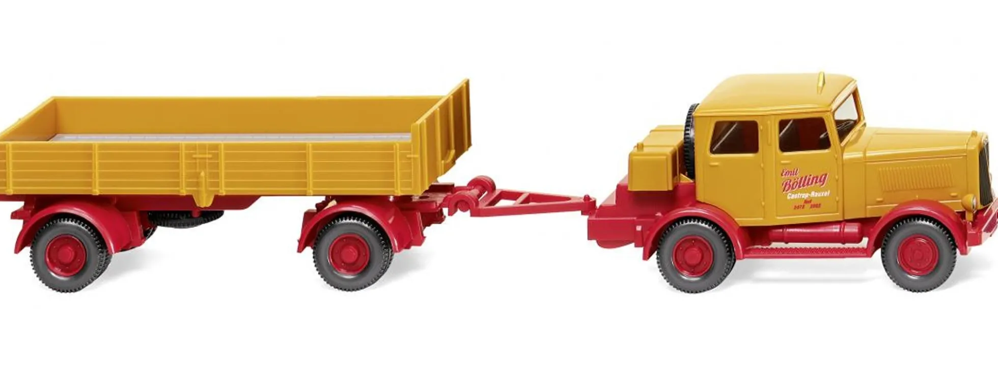WIKING 085048 Hanomag mit Pritschenanhänger Bölling | LKW-Modell 1:87
