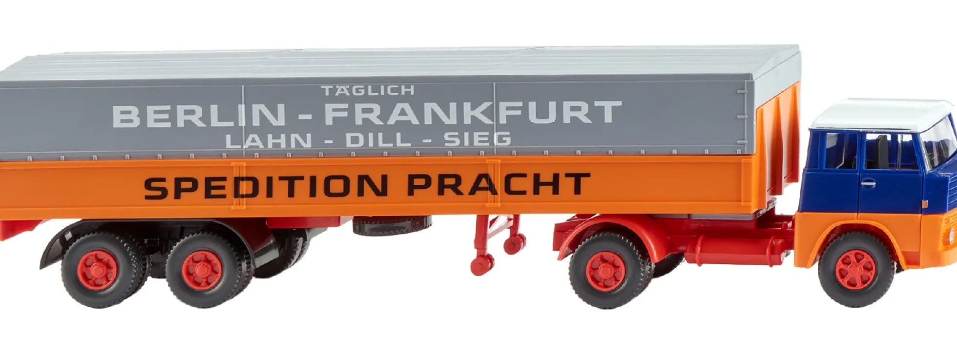 WIKING 051504 Henschel Pritschensattelzug Spedition Pracht | LKW-Modell 1:87