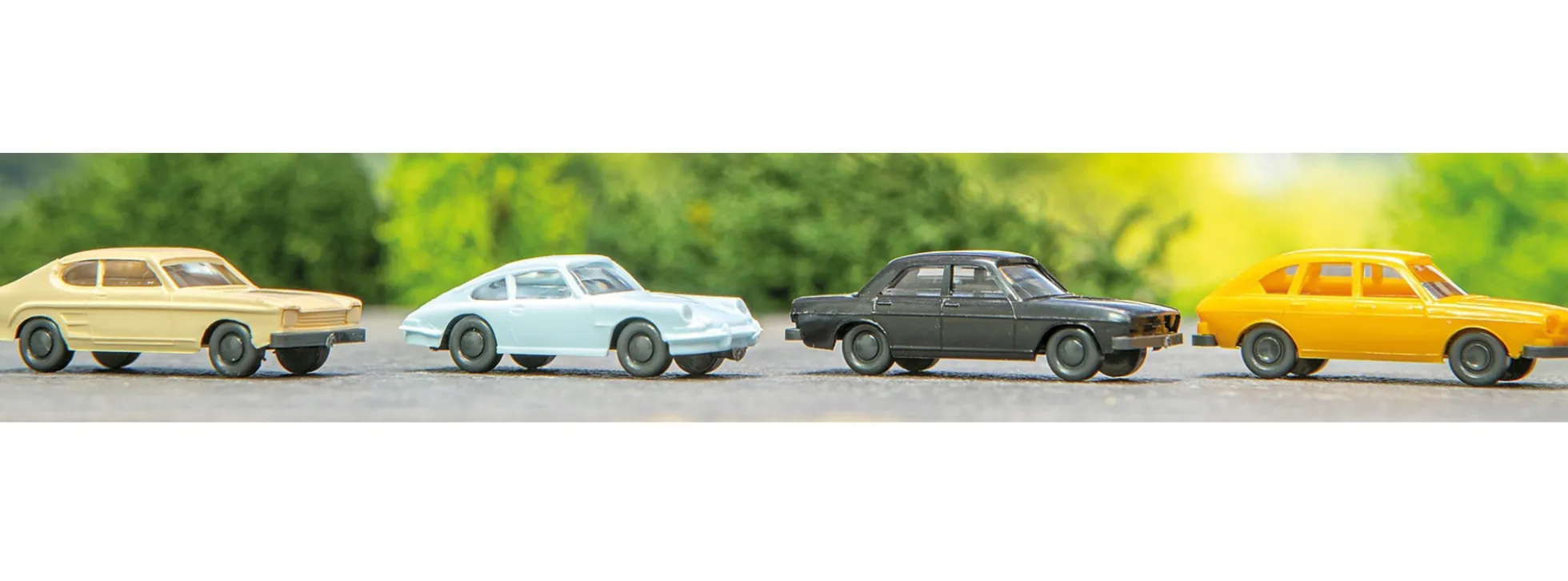 WIKING 091307 Klassische Personenwagen | 4 Stück | Modellauto 1:160