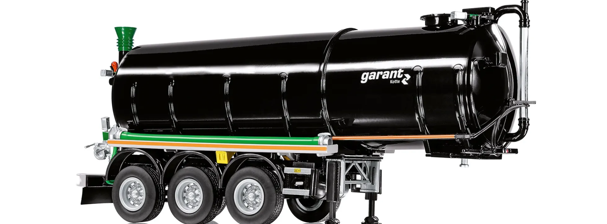 WIKING 077654 Kotte Tanksattelauflieger schwarz | Landwirtschaftsmodell 1:32