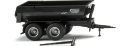 WIKING 038819 Krampe Halfpipe Muldenkipper - schwarz | Anhänger-Modell 1:87