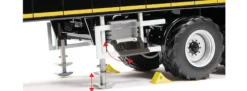 WIKING 077659 Krampe Rollbandwagen schwarz | Anhänger 1:32