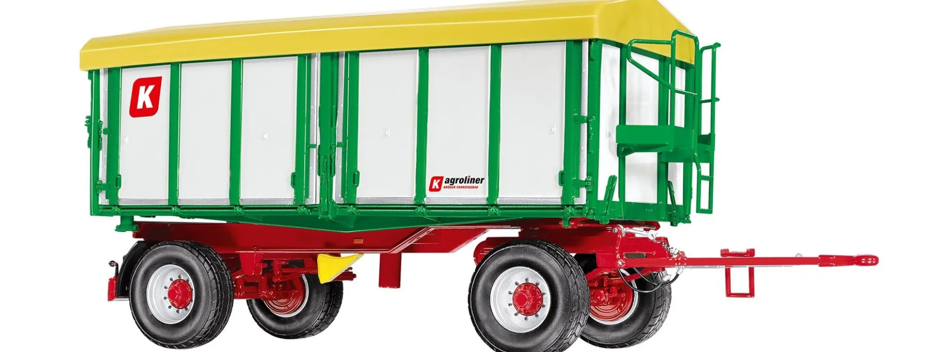 WIKING 077866 Kröger HKD 302 Zweiachs-Dreiseiten-Kippanhänger | Traktoranhängermodell 1:32