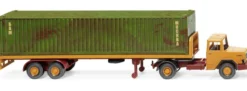 WIKING 055405 Magirus Deutz Flachpritschensattelzug mit Container LKW-Modell 1:87