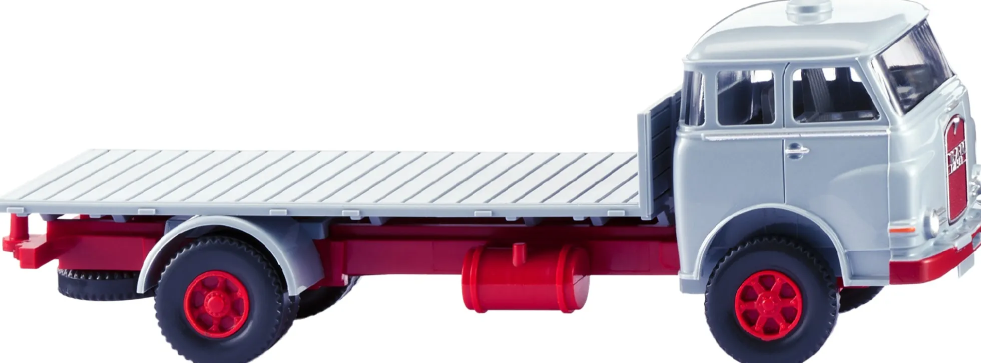 WIKING 041605 MAN 415 F Pausbacke Flachpritschen-LKW silbergrau | LKW-Modell 1:87