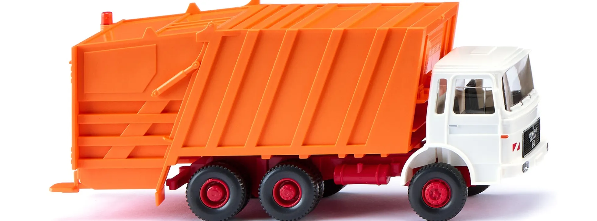WIKING 063805 MAN Pressmüllwagen weiß/kommunalorange | LKW-Modell 1:87