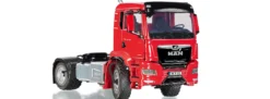 WIKING 077653 MAN TGS 4x4 2-Achs Zugmaschine rot | LKW-Modell 1:32