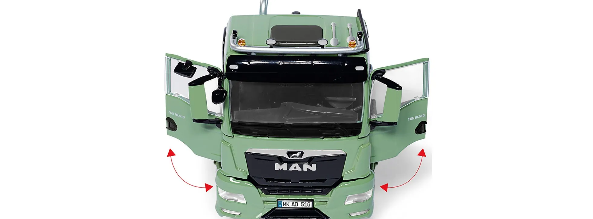WIKING 077650 MAN TGS 4x4 2-Achs Zugmaschine Ackerdiesel | LKW-Modell 1:32