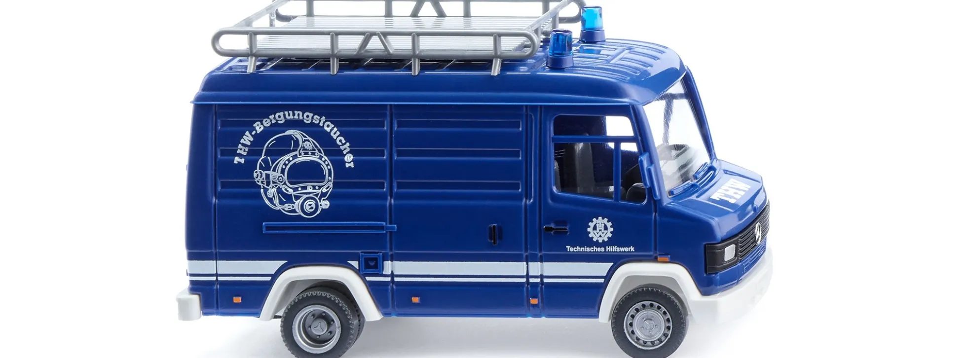WIKING 027201 MB 507 D Kastenwagen THW | Blaulichtmodell 1:87