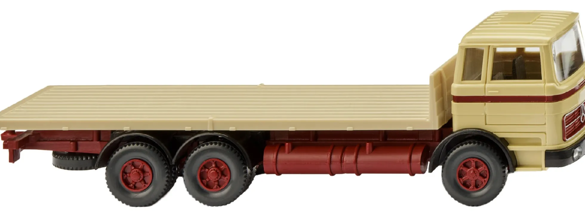 WIKING 044704 MB LPS 1632 Flachpritschen-Lkw grünbeige | LKW-Modell 1:87