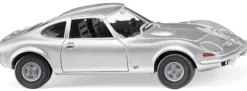 WIKING 080410 Opel GT - silber-metallic | Modellauto 1:87