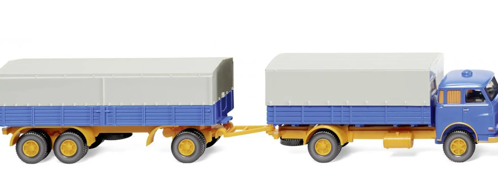 WIKING 041604 Pritschenhängerzug MAN Pausbacke | LKW-Modell 1:87