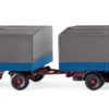 WIKING 045501 Pritschenhängerzug MB NG - azurblau | LKW-Modell 1:87