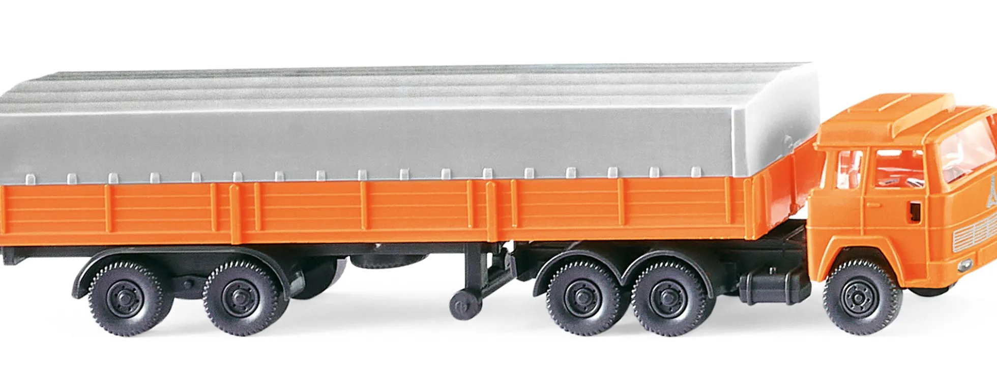 WIKING 095611 Pritschensattelzug Magirus - orange | LKW-Modell 1:160
