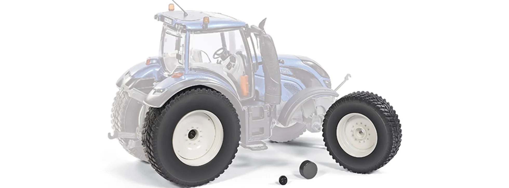 WIKING 077396 Rädersatz Kommunalbereifung für Valtra T4 | Rädersatz 1:32
