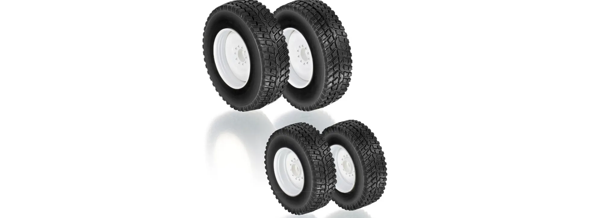 WIKING 077396 Rädersatz Kommunalbereifung für Valtra T4 | Rädersatz 1:32