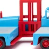 WIKING 066703 Seitenstapler - hellblau/rot | Miniaturmodell 1:87