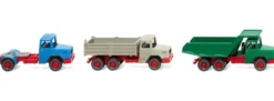 WIKING 099099 Set Magirus Baubullen | 3 Stück | Modell-LKW 1:87