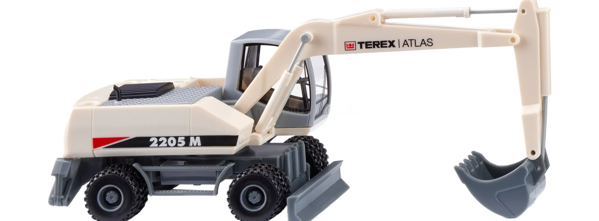 WIKING 066104 TEREX Atlas 2205 M Mobilbagger - perlweiß | Baumaschinenmodell 1:87