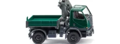 WIKING 036903 Unimog U 20 mit Ladekran moosgrün | LKW-Modell 1:87